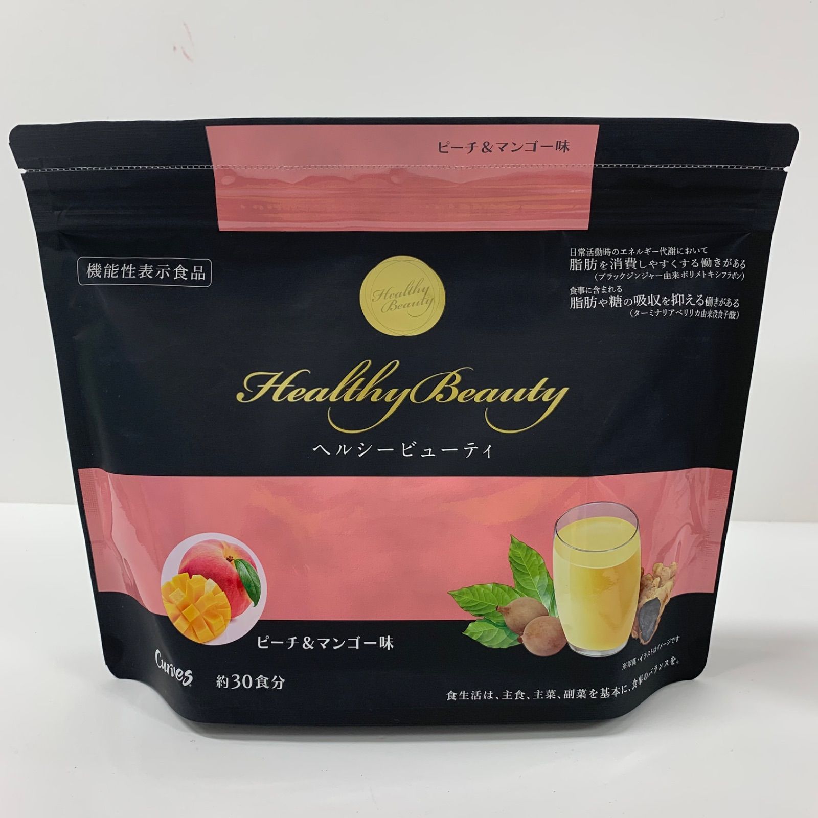 カーブス　ヘルシービューティー　ピーチ&マンゴー味　2袋 A8462 カーブス ヘルシービューティ ピーチ＆マンゴー味 約30食分 366g