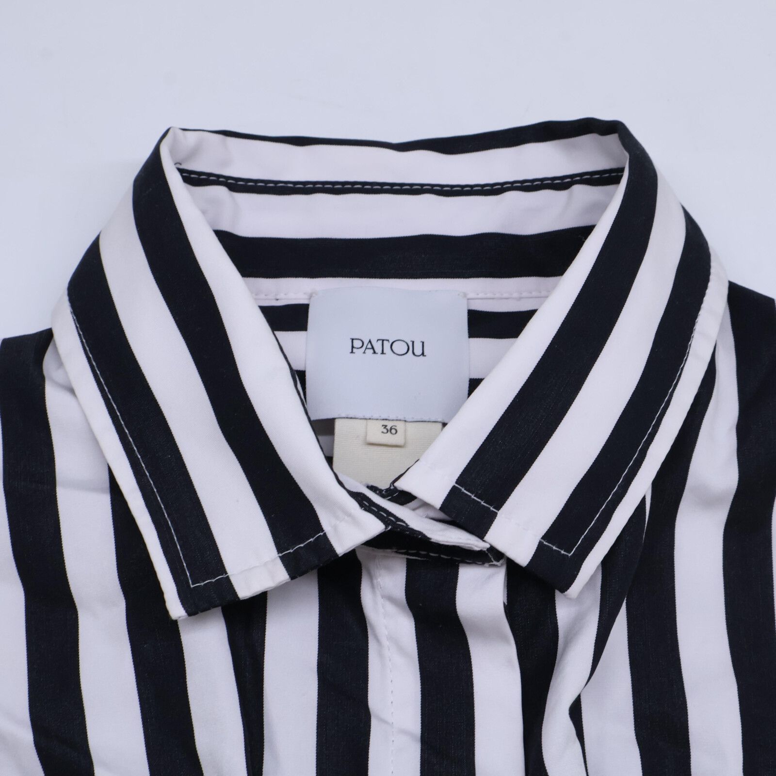 PATOU パトゥ 美品 BL02901685958 ブラック&ホワイトコットントップス