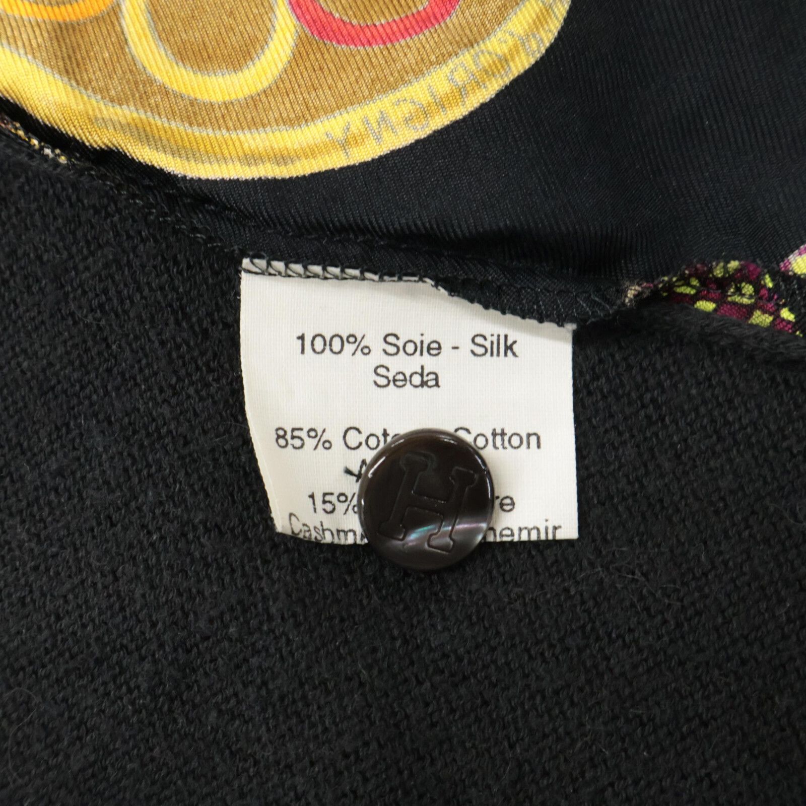 HERMES エルメス シルク ニット切替 総柄 長袖シャツ l - メルカリ