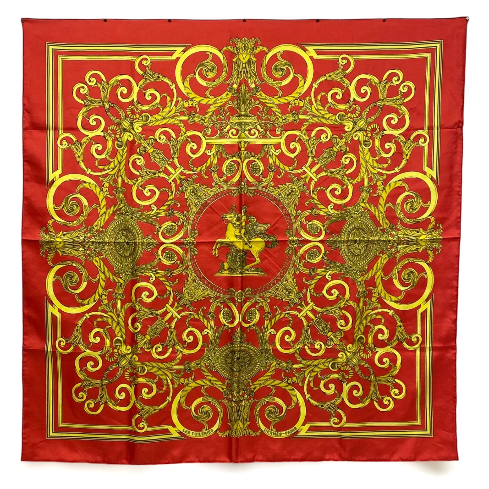 エルメス カレ90 LES TUILERIES シルクスカーフ チュイルリー公園