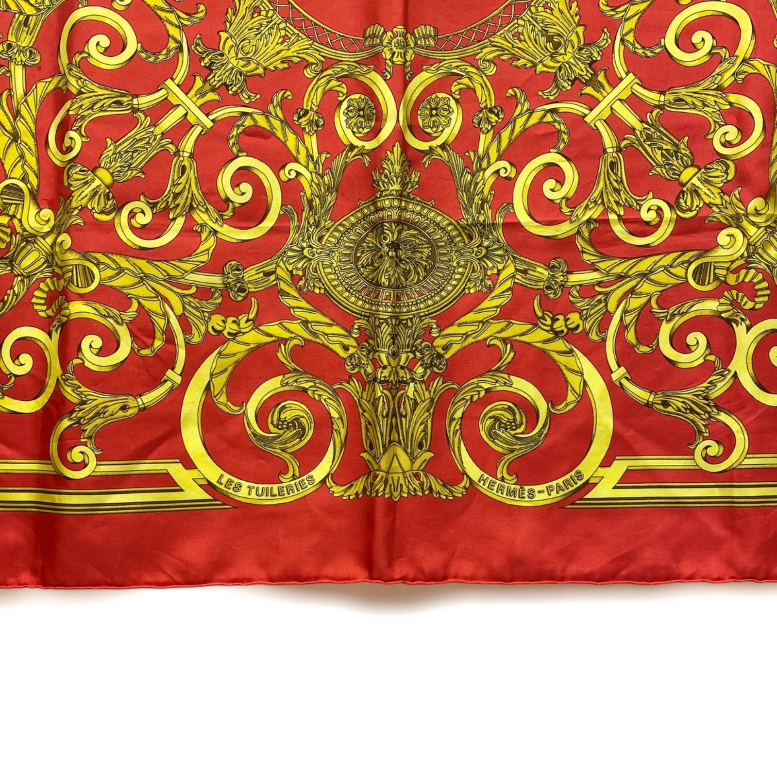 エルメス カレ90 LES TUILERIES シルクスカーフ チュイルリー公園