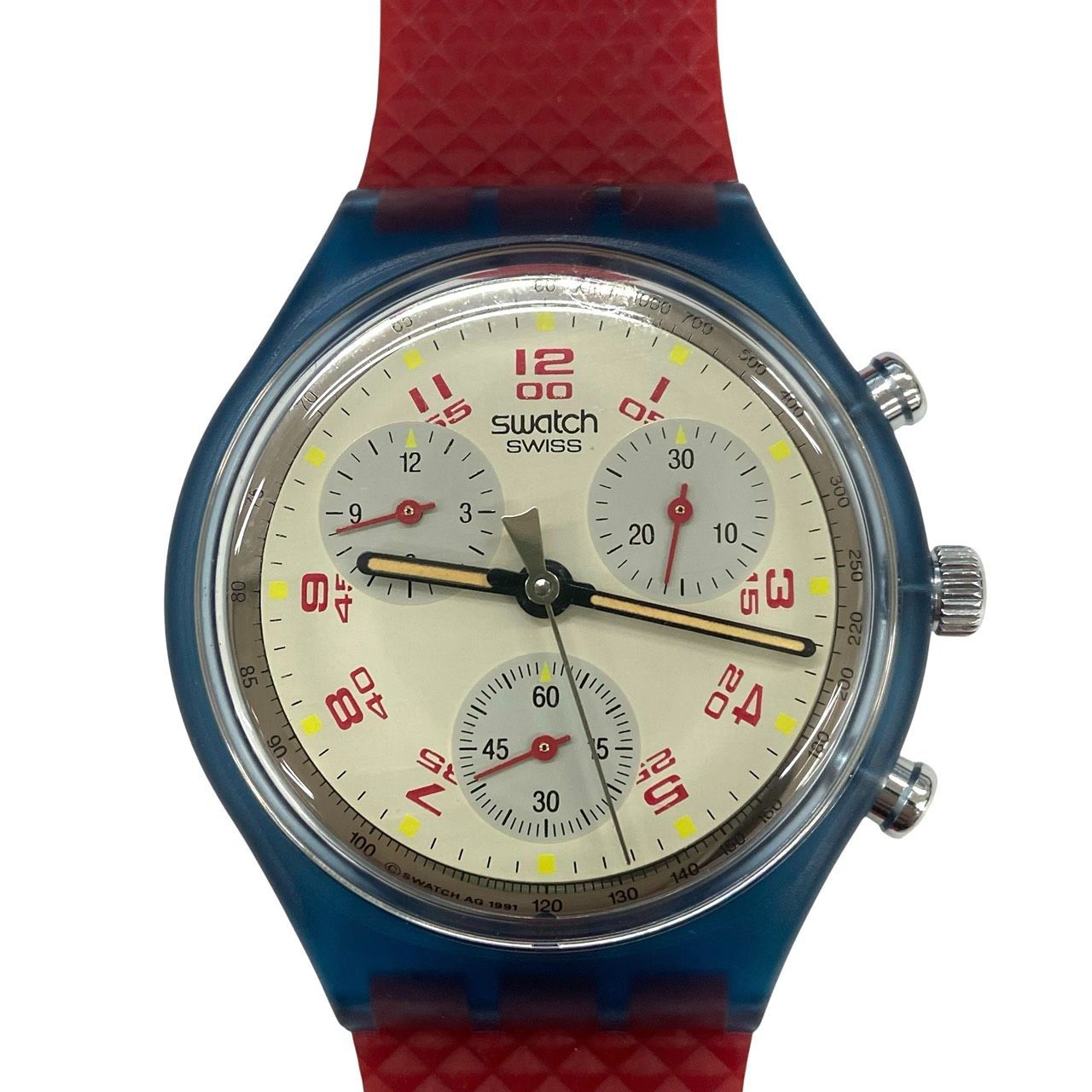 未使用/動作品】SWATCH スウォッチ CHRONO クロノ SCN103 JFK 1992 