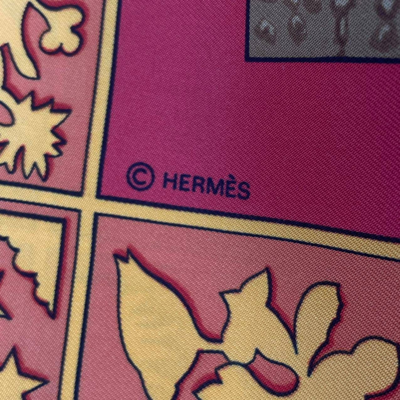 新品同様 HERMES エルメス カレ90 スカーフ シルク EARLY AMERICA 古き