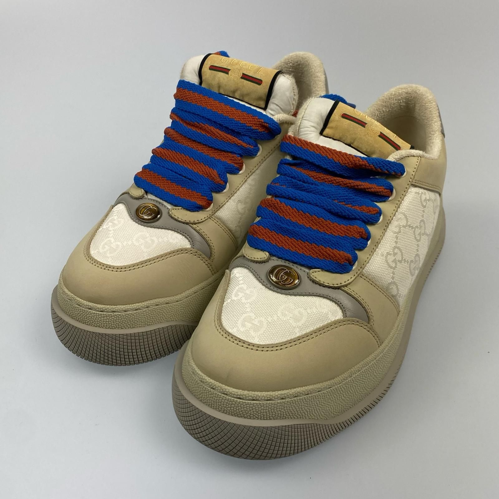 グッチ GUCCI スニーカー スクリーナー GG スウェード シューズ ス 