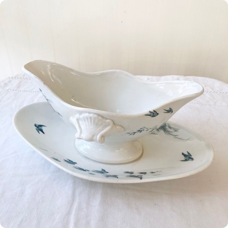 フランスアンティーク ソーシエール｜ジアン GIEN窯「Paysages」田園