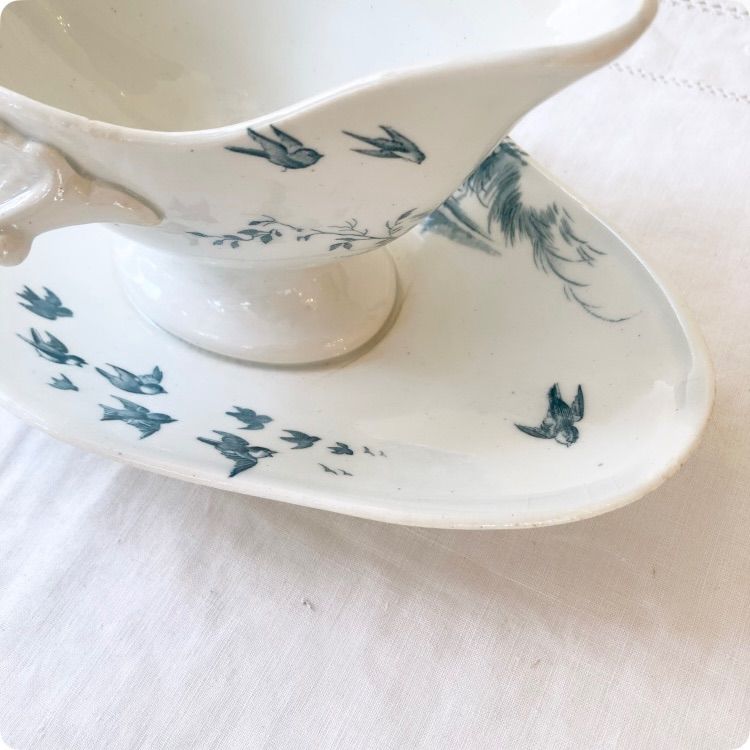 フランスアンティーク ソーシエール｜ジアン GIEN窯「Paysages」田園