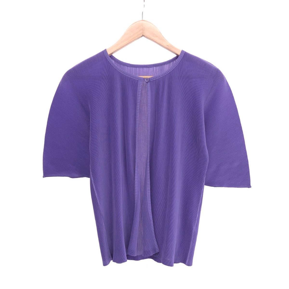 PLEATS PLEASE プリーツプリーズ カーディガン サイズ:3 半袖/1B