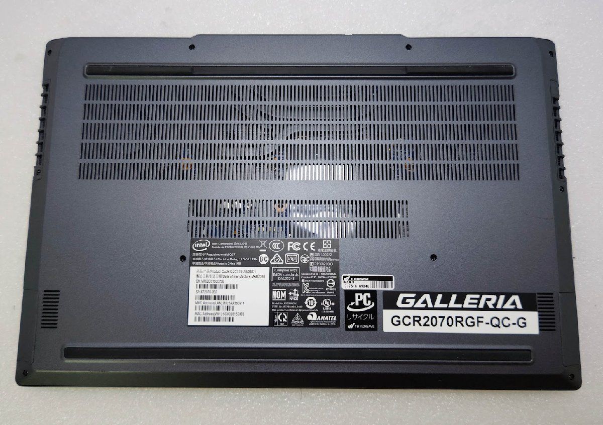 GALLERIA RTX2070搭載 ゲーミングノート Win11 - メルカリ