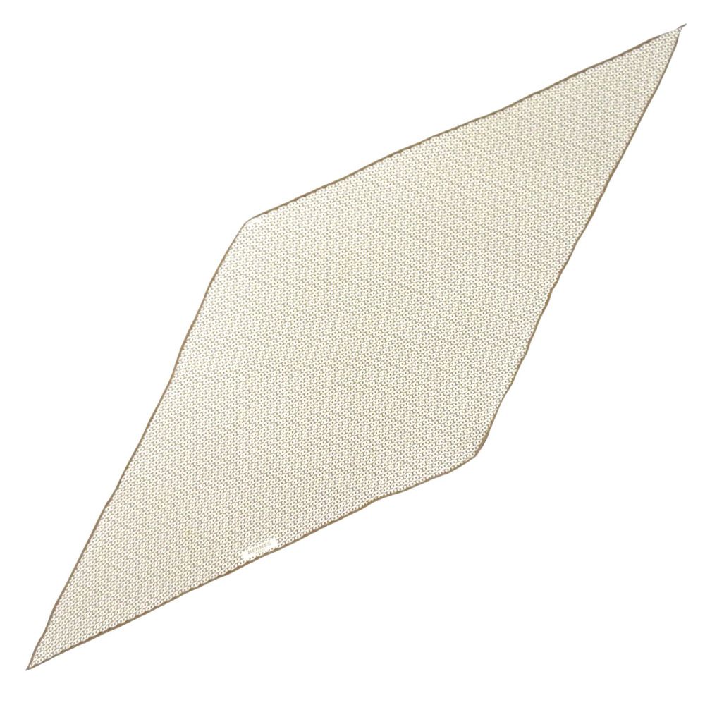 美品 エルメス ロサンジュPM Hロゴ柄 シルク ブラウン スカーフ 0829