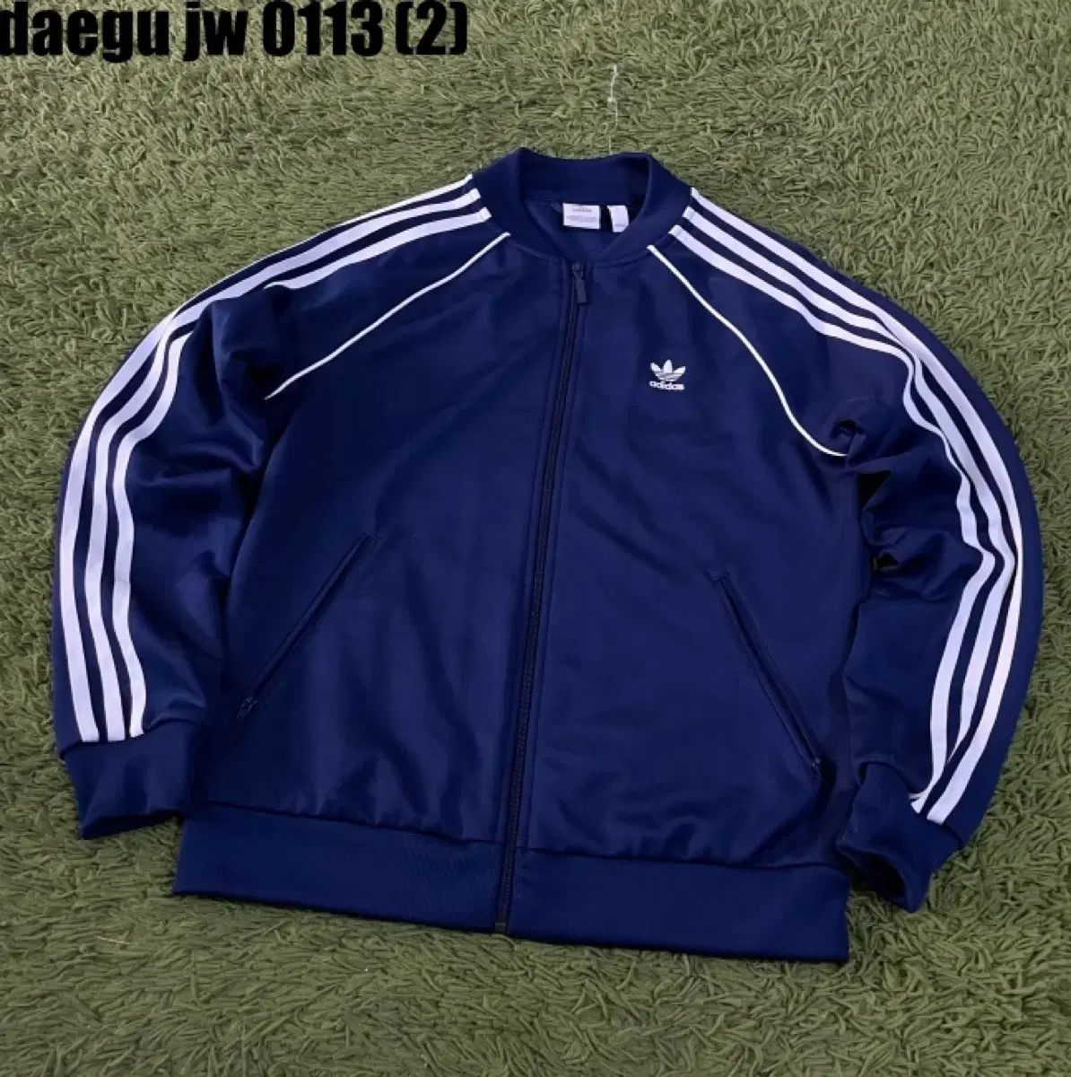 アディダス ネイビー 3本線 トラック ジャケット L - メルカリ