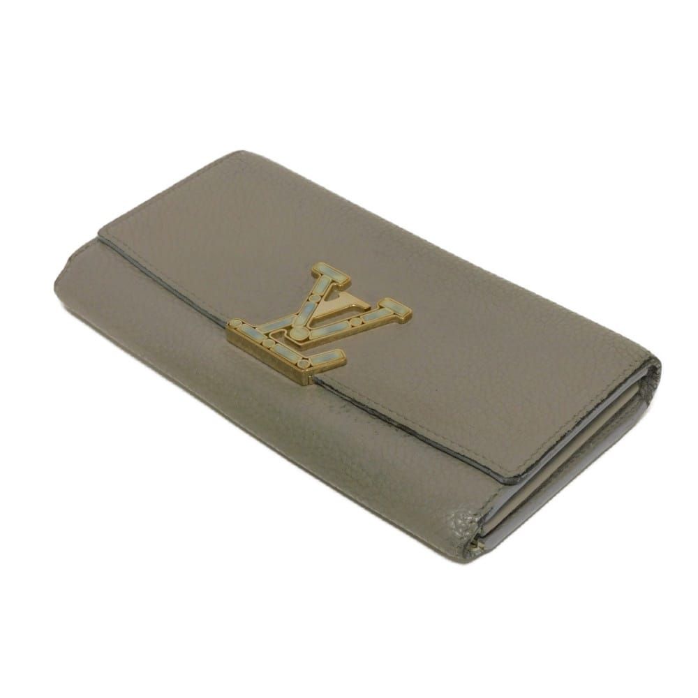 LOUIS VUITTON ルイヴィトン カプシーヌ 長財布 金具 LVロゴ 高級感溢れる☆即発OK【Louis Vuitton】PORTEFEUILLE カプシーヌ