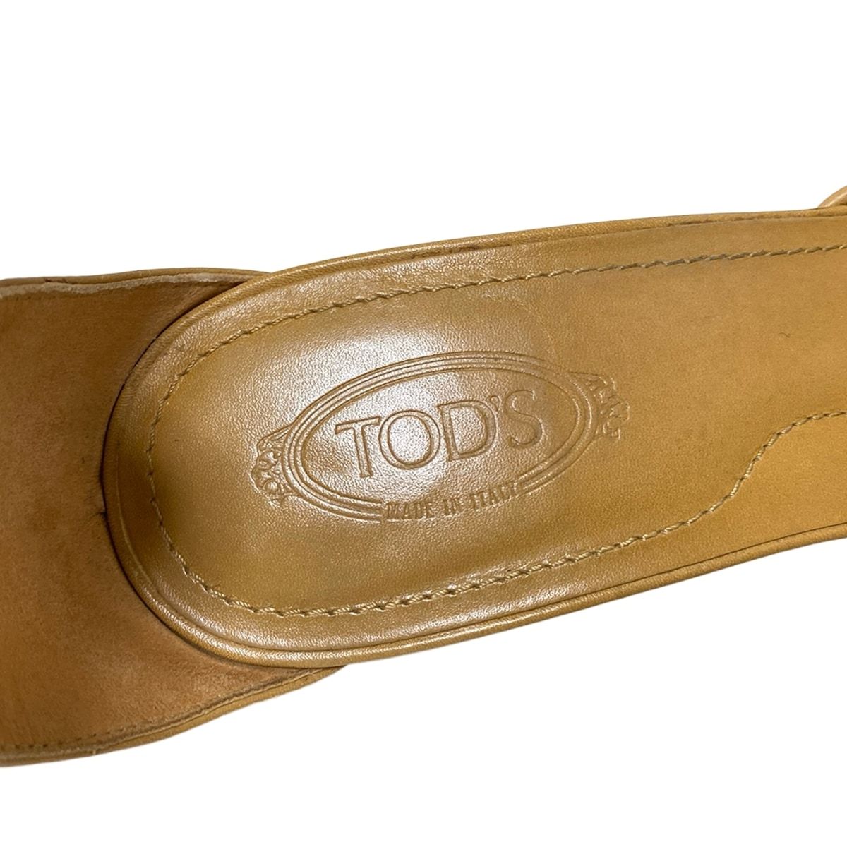 TOD'S(トッズ) パンプス 37 レディース - ライトブラウン レザー