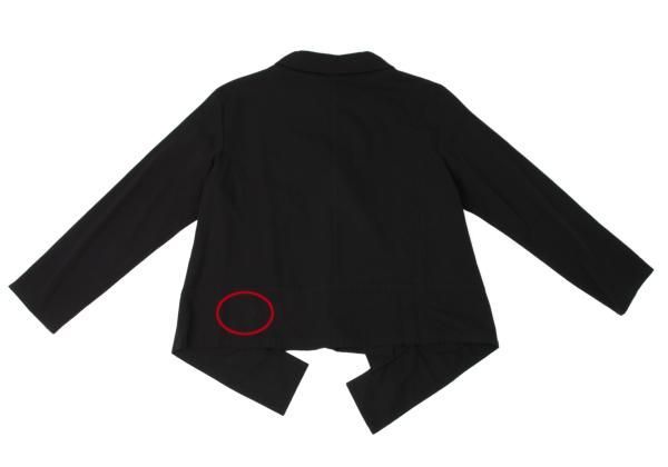 センソユニコSENSOUNICO 慈雨 シルク混裾切替ジャケット 黒40 - メルカリ