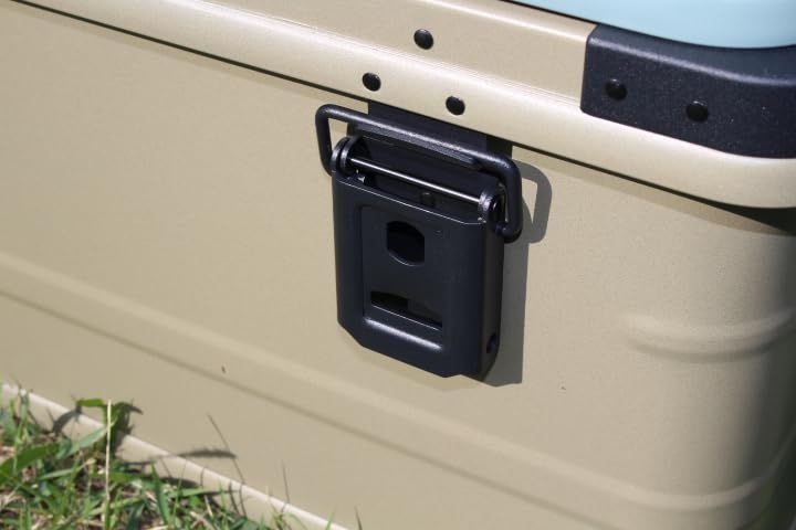 アースカラー アルミコンテナボックス 49L ガレージ収納箱 キャンプ