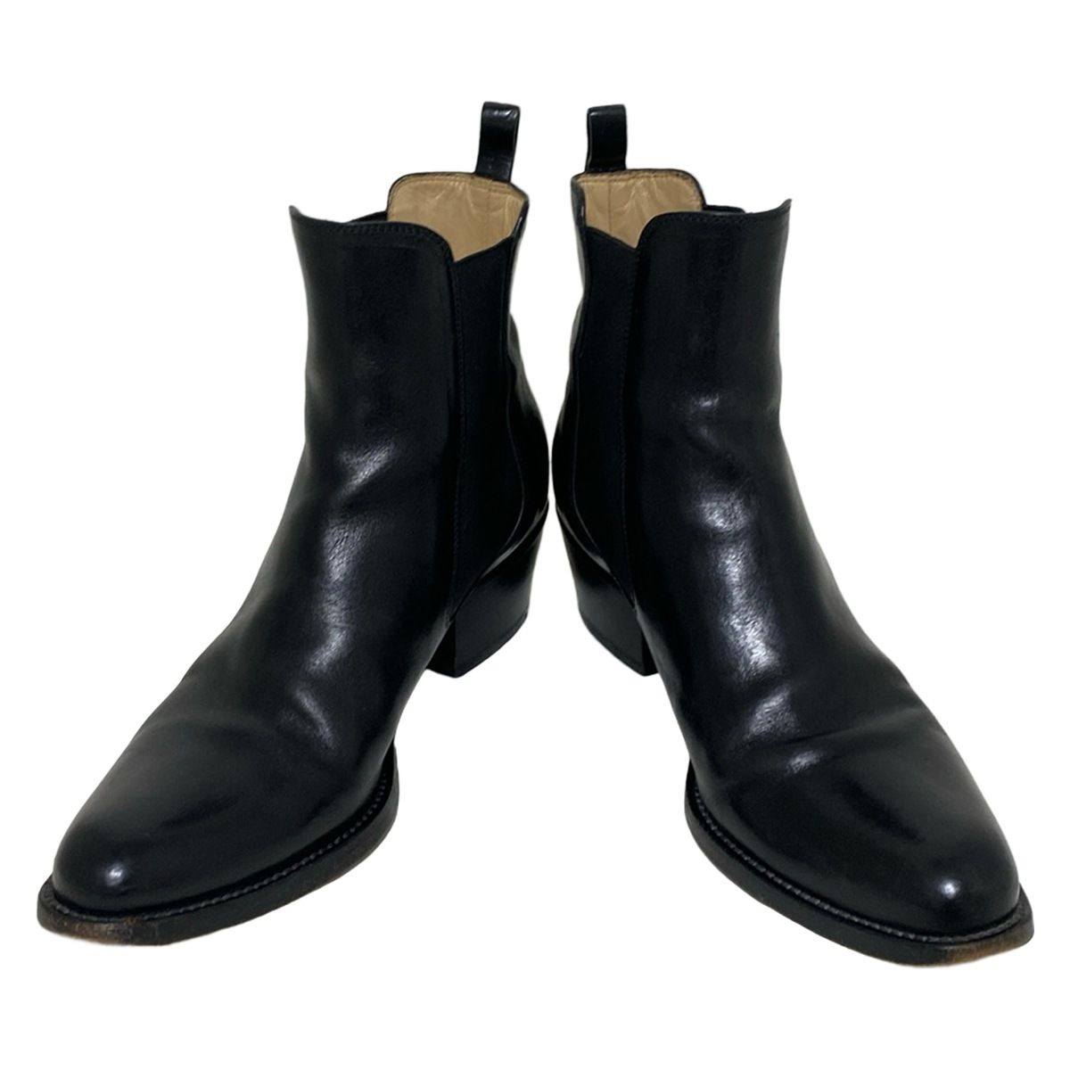 SARTORE(サルトル) ショートブーツ 37 レディース 黒 サイドゴア