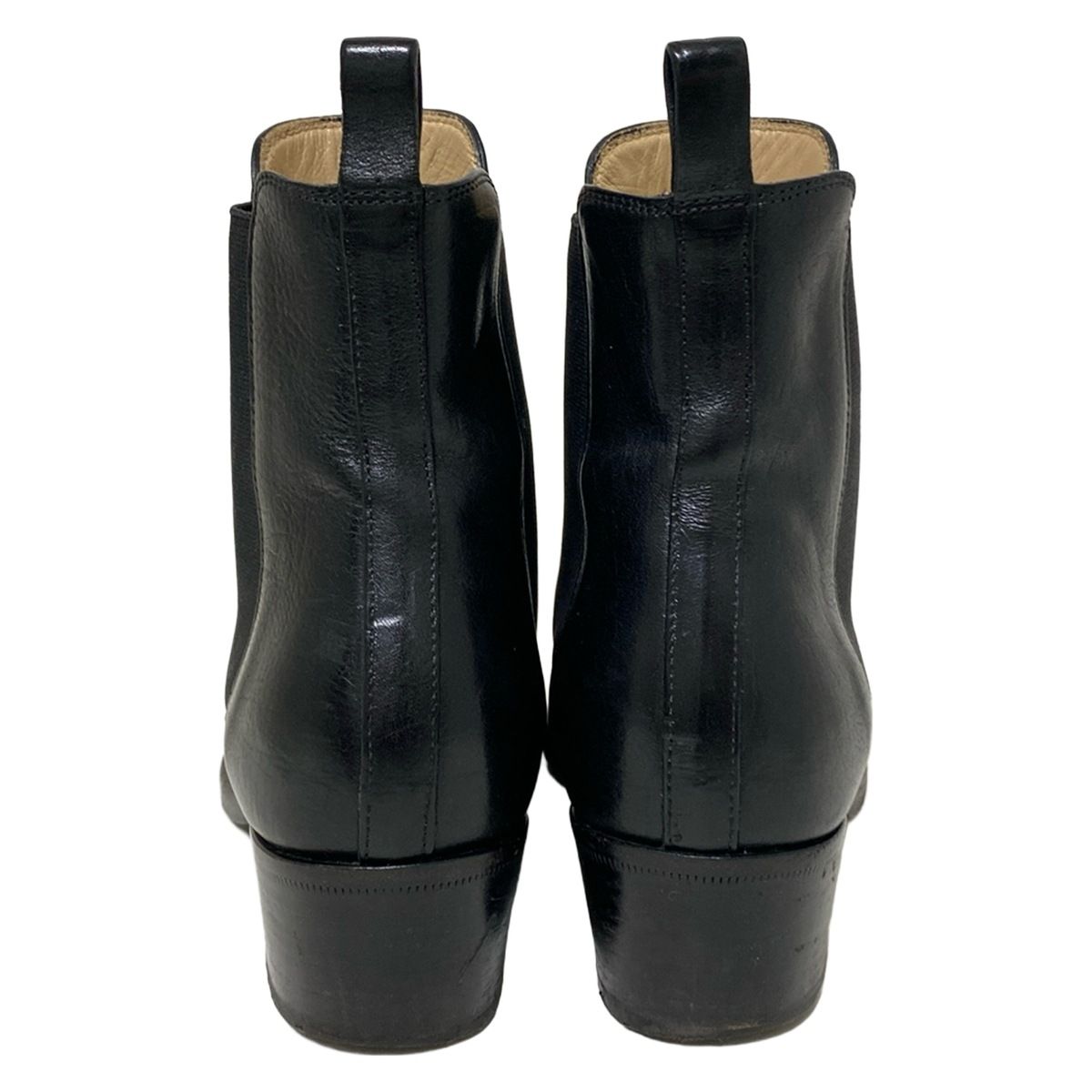 SARTORE(サルトル) ショートブーツ 37 レディース 黒 サイドゴア