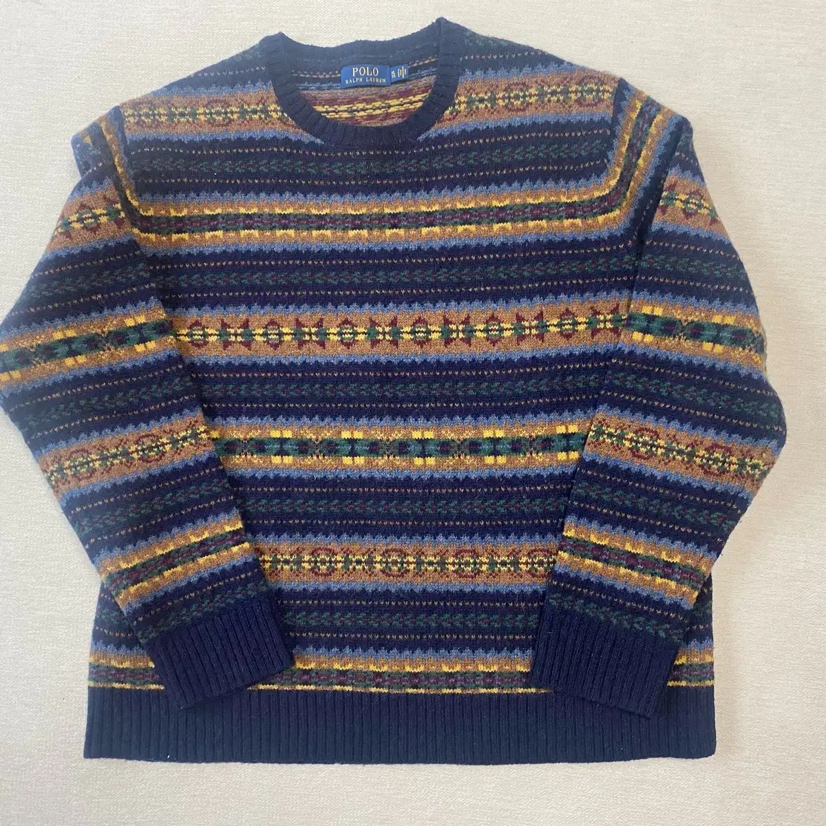 ポロラルフローレン セーター オーバーサイズフェアアイルセーター 古着 M POLO RALPH LAUREN（ポロ・ラルフローレン） ニット セーター フェア