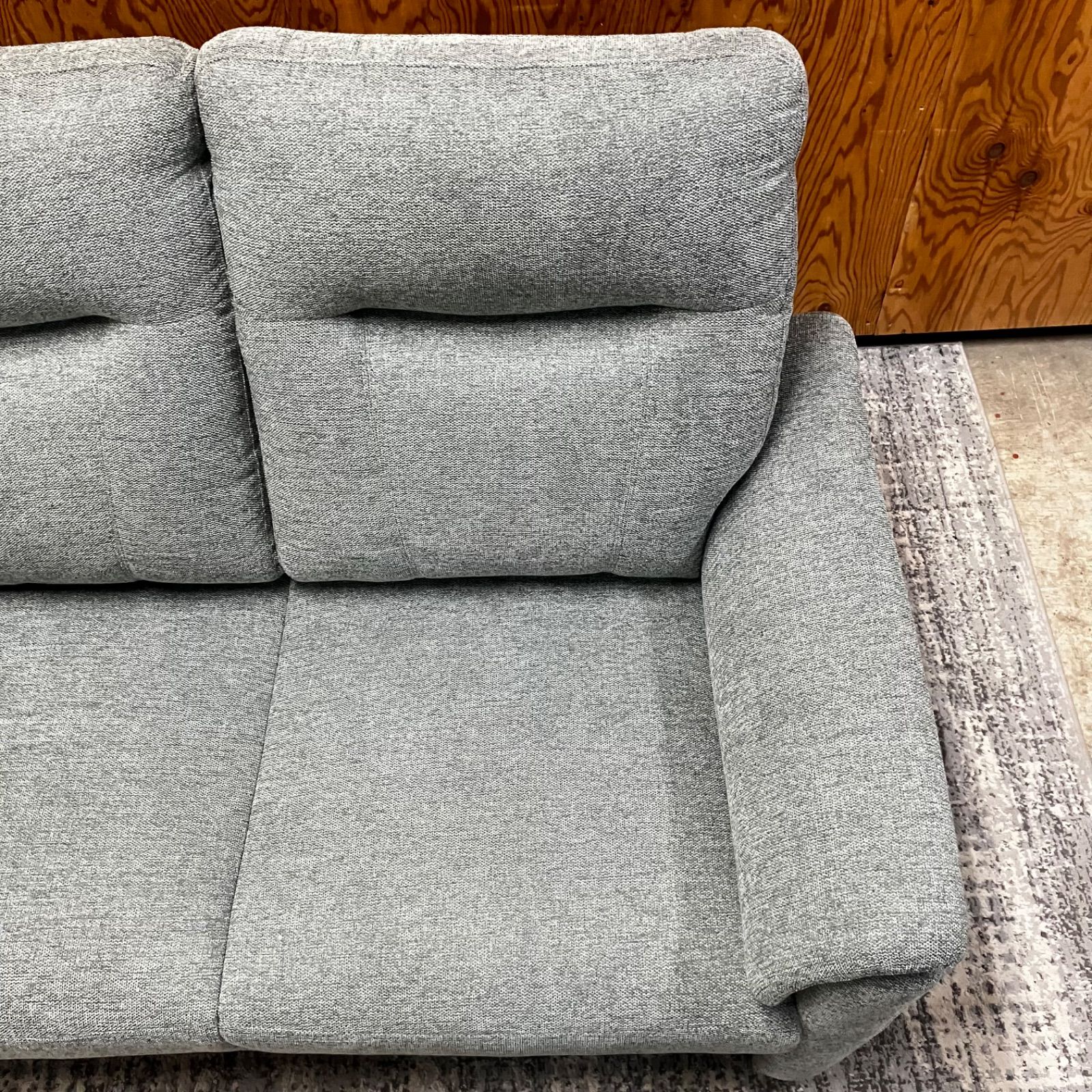  げ交渉 製 2Pソファ NALTA KD GY グレー系 直接引き取り 横浜市保土ヶ谷区 コットン無地 2人掛け 3人掛けソファ ソファ ソファベッド