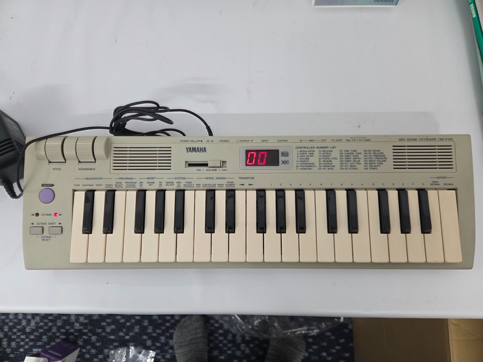 YAMAHA XG音源内蔵 MIDIキーボード CBX-K1XG 動作確認済 YAMAHA ヤマハ CBX-K1XG MIDIサウンドキーボード XG音源 動作確認済み