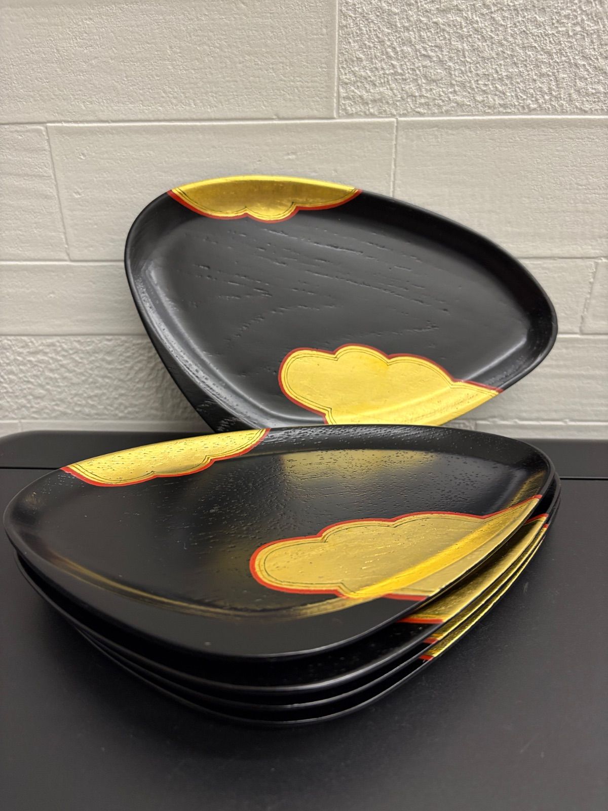 象彦 蛤形 銘々皿 5枚セット 共箱付 菓子皿 京都象