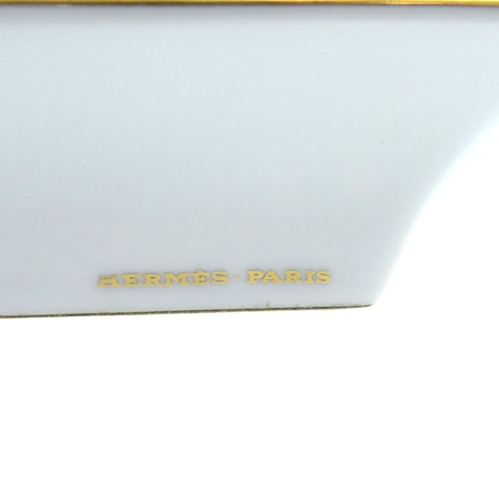 未使用品 エルメス 灰皿 アッシュトレイ シェルフラワーズモナーク