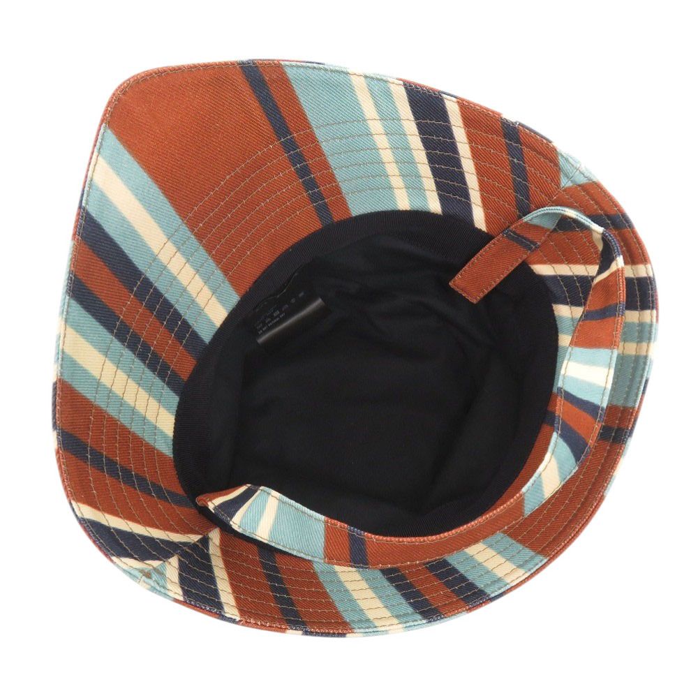 新品同様 プラダ トライアングルロゴ ストライプ サイズXL コットン