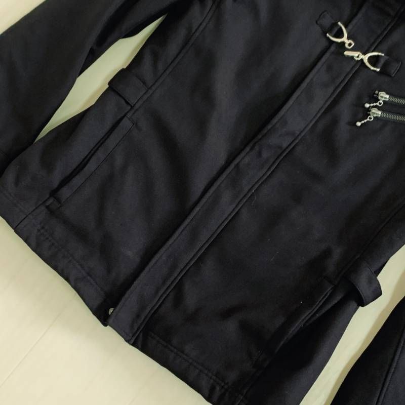 00s vintage ツイル ジップブルゾン お兄系 平成 Y2K OTARIE ブラック