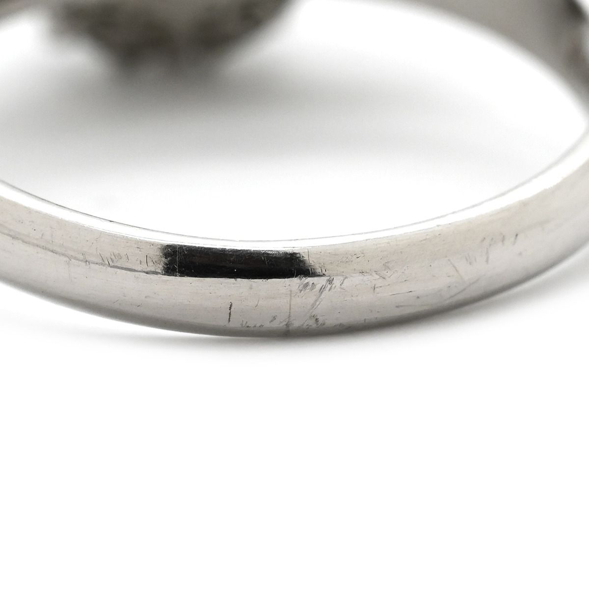 リング 指輪 ヒスイ 0.157ct ダイヤモンド プラチナシルバー 緑