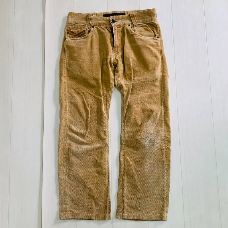 90s 00s vitnage Karl Kani ベロア コットンパンツ ベージュ系 サイズ