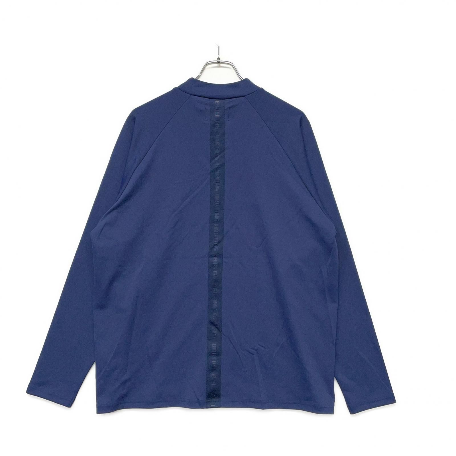 中古 メンズ ブリーフィング BRIEFING 長袖シャツ L 紺 モックネック