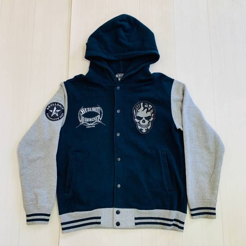 Japanese Vintage SKULLSHIT スウェット スタジャン フーディ CAB 
