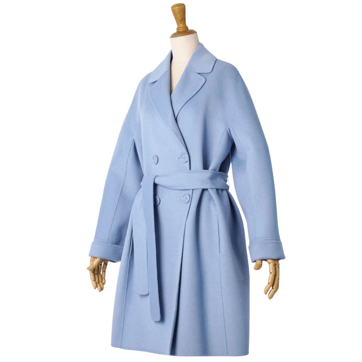 【極美品】Max Mara SPORTMAX ウールダブルブレストコート 極美品 マックスマーラ S'Max Mara ロングコート ダブルブレスト cu