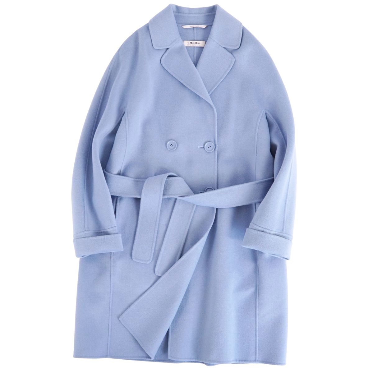 極美品 マックスマーラ S'Max Mara ロングコート ダブルブレスト cu