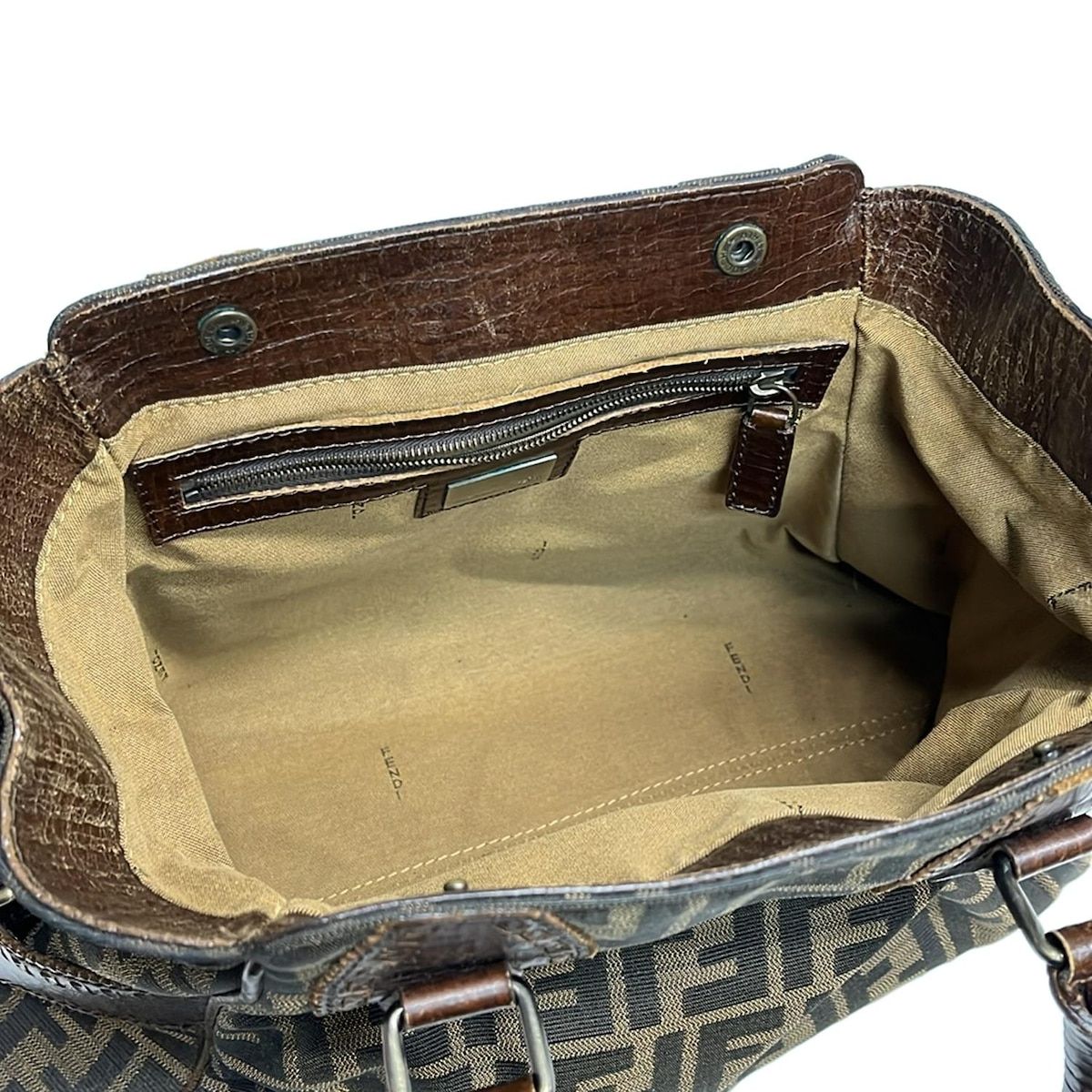 FENDI(フェンディ) トートバッグ ズッカ柄,エトニコ 8BN157 ベージュ