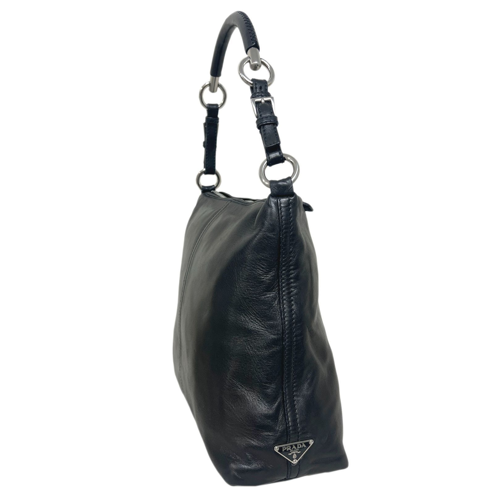 PRADA プラダ バッグ ショルダー 肩掛け レザー ワンショルダー 三角