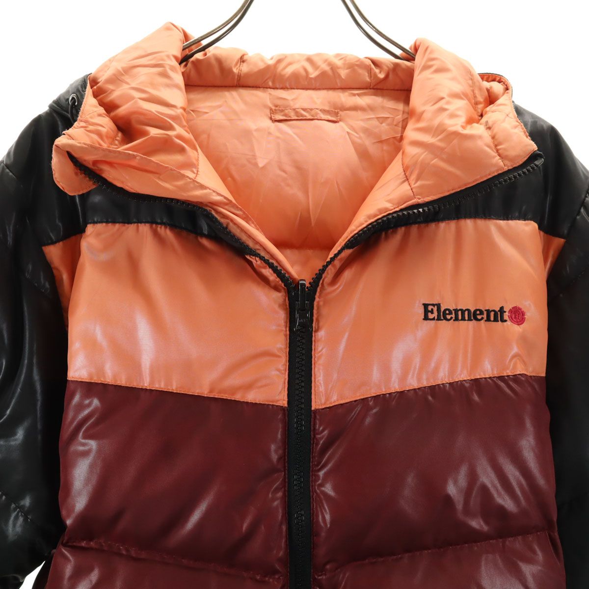 ELEMENT エレメント リバーシブル ダウンジャケット M ボルドー メンズ 