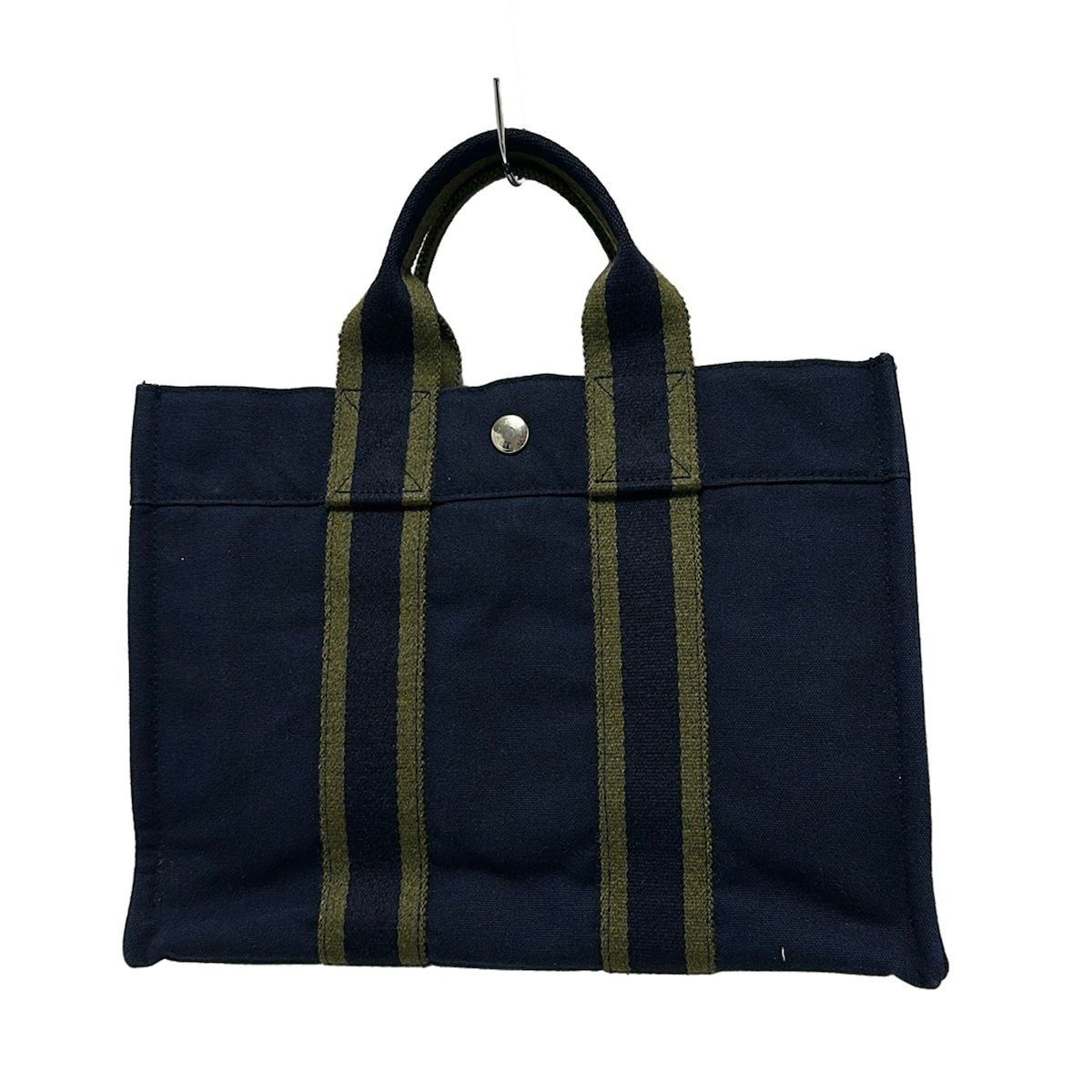 HERMES(エルメス) トートバッグ フールトゥトートPM ネイビー×カーキ 