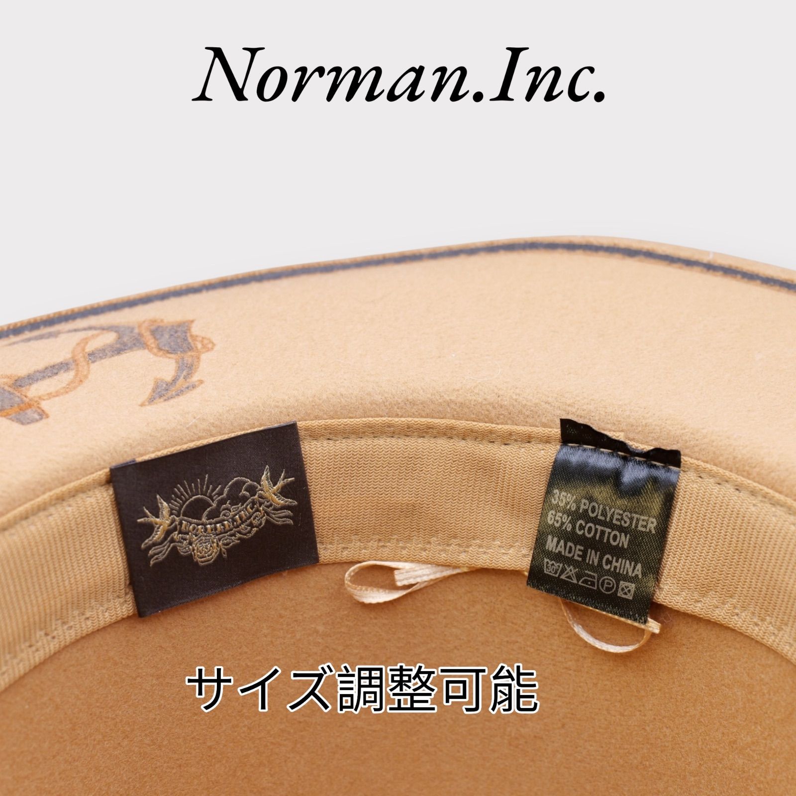 中折れハット ソフトハット メンズ 紳士 ハット 帽子 タトゥー