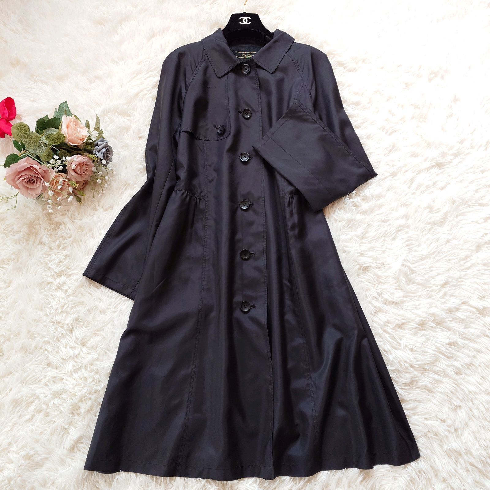 ☆未使用【レリアン】Leilian 素敵‼️スプリングコート 13＋ レリアン leilian スプリングコート レインコート フレア 大きいサイズ