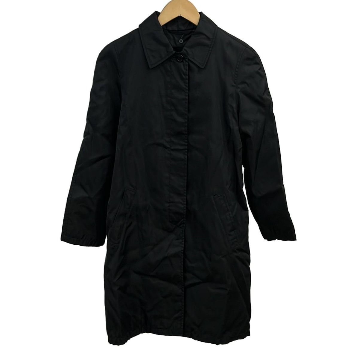 PRADA(プラダ) コート サイズS レディース美品 - 黒 長袖/ライナー着脱  