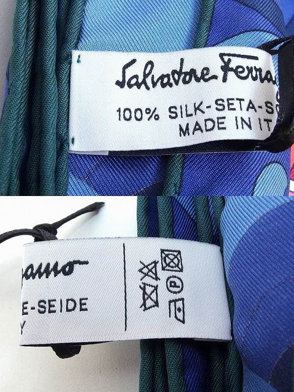 229368】Salvatore Ferragamo サルヴァトーレフェラガモ タグ付 シルク