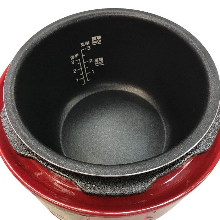 siroca 2L電気圧力鍋 コンパクト2Lモデル/1台6役 SP-D131 レッド 中古