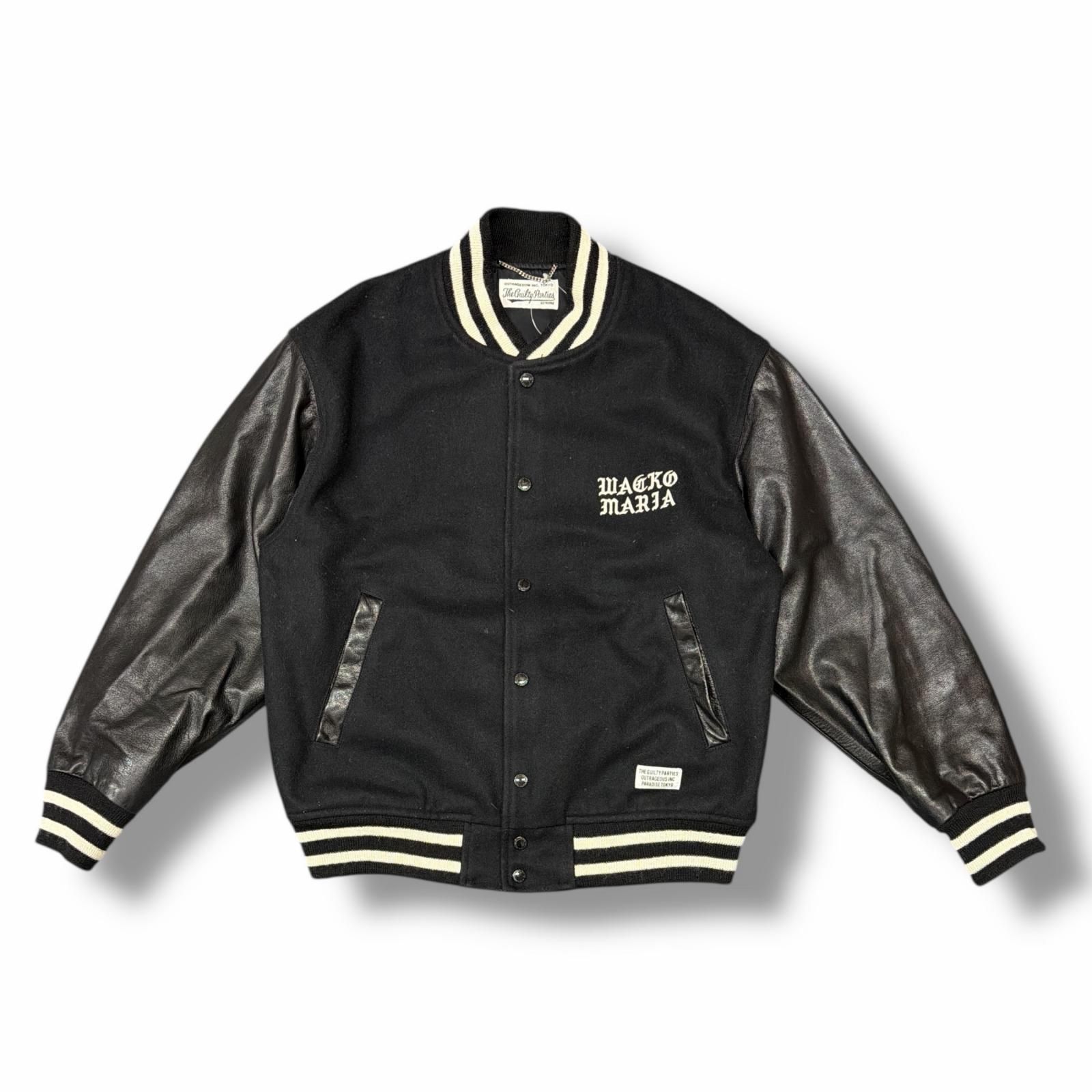 WACKO MARIA 23AW LEATHER VARSITY JACKE レザーバーシティジャケット