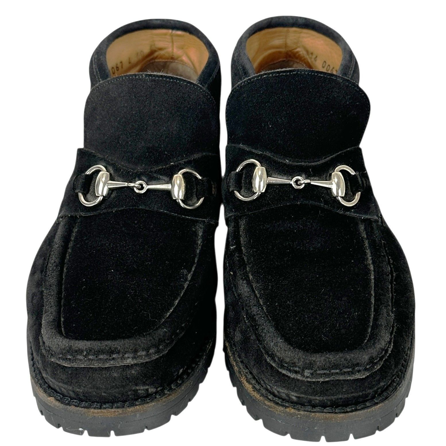 GUCCI】グッチ ホースビット スエード ブーツ 1140067 ブラック ドレス 
