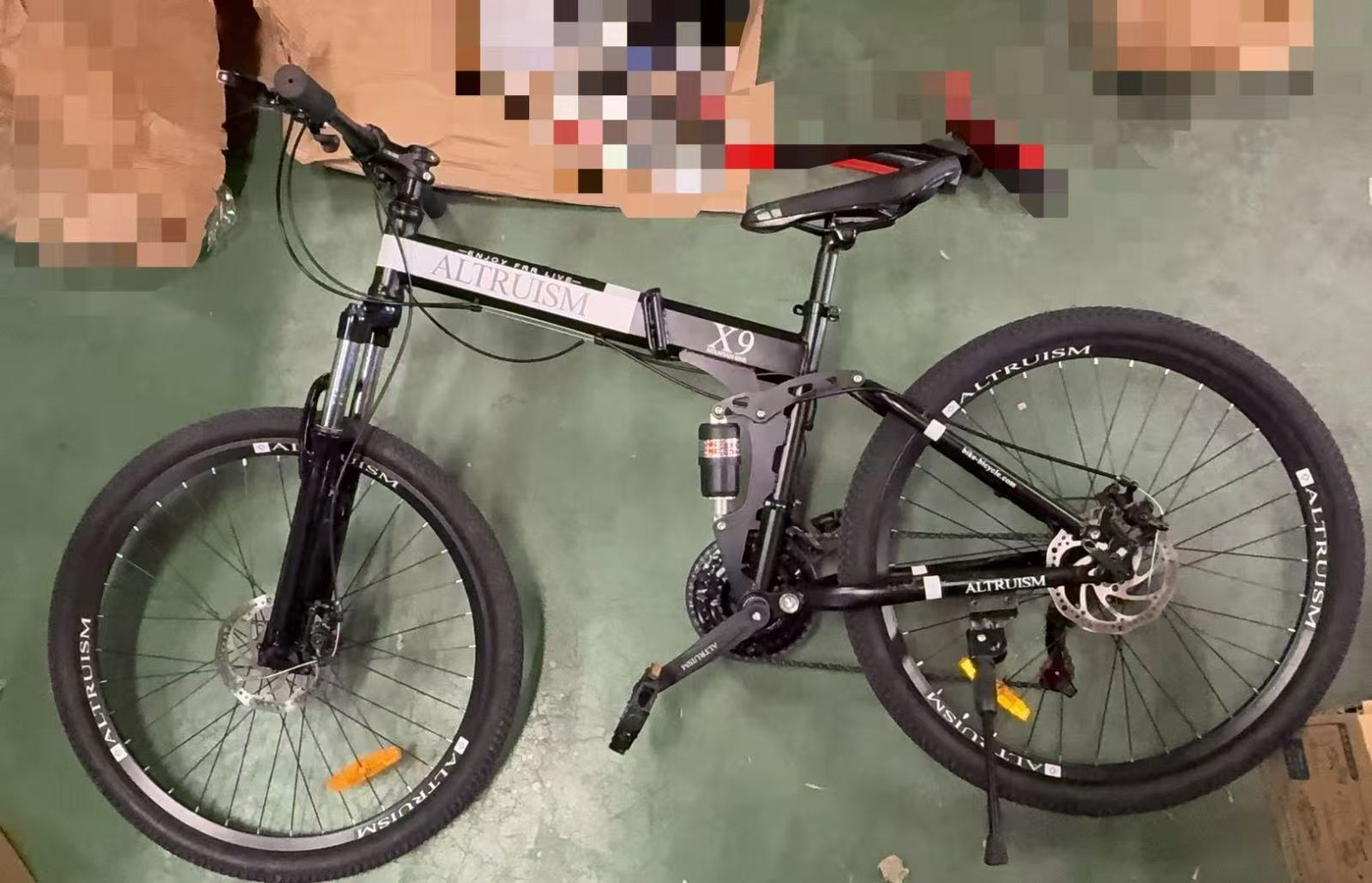 自転車 ALTRUISMマウンテンバイク26インチホイール折りたたみ自転車 