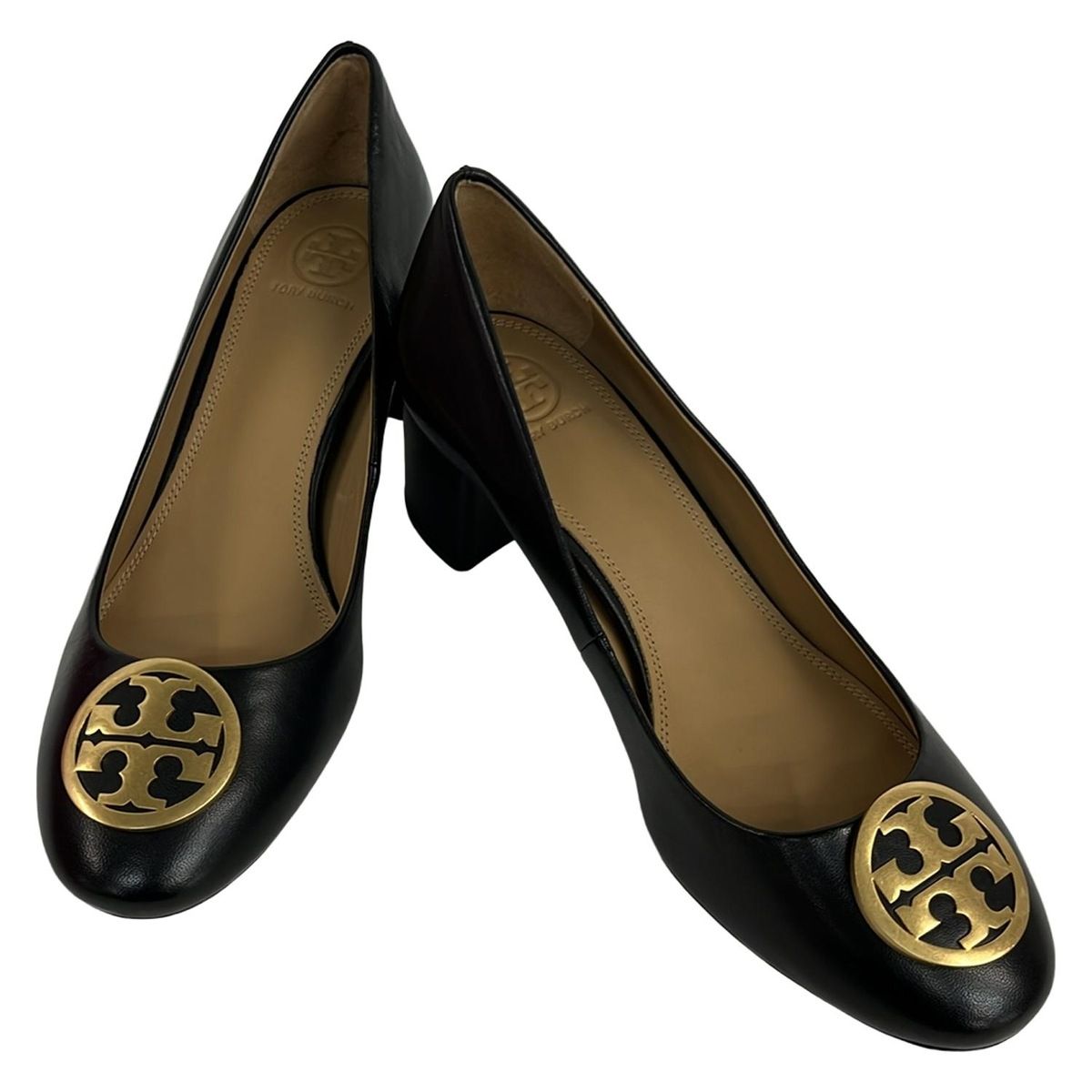 TORY BURCH(トリーバーチ) パンプス 8.5 レディース美品 - 黒 レザー