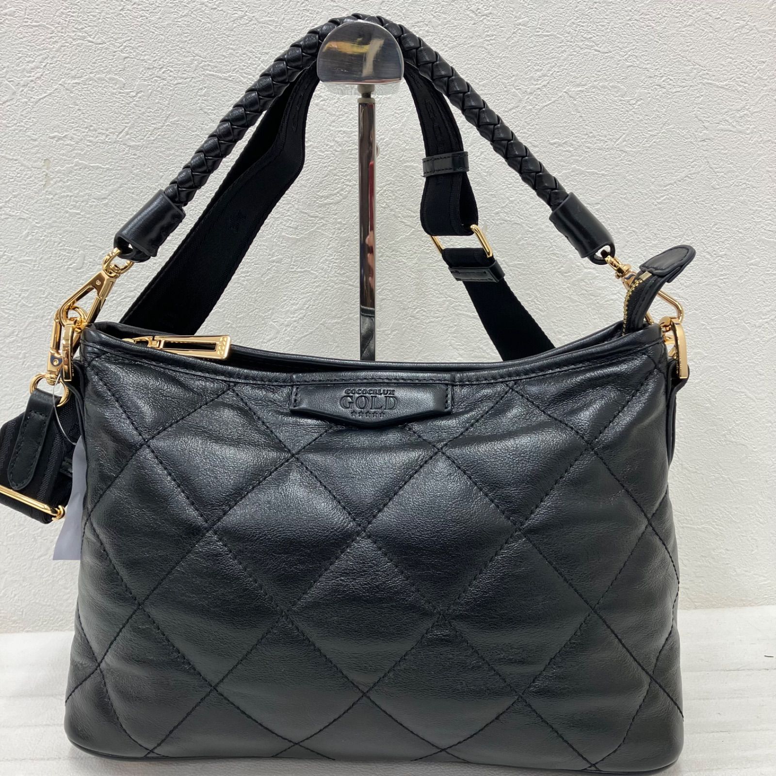 8185 良品 COCOCELUX GOLD ココセリュックスゴールド トートバッグ 