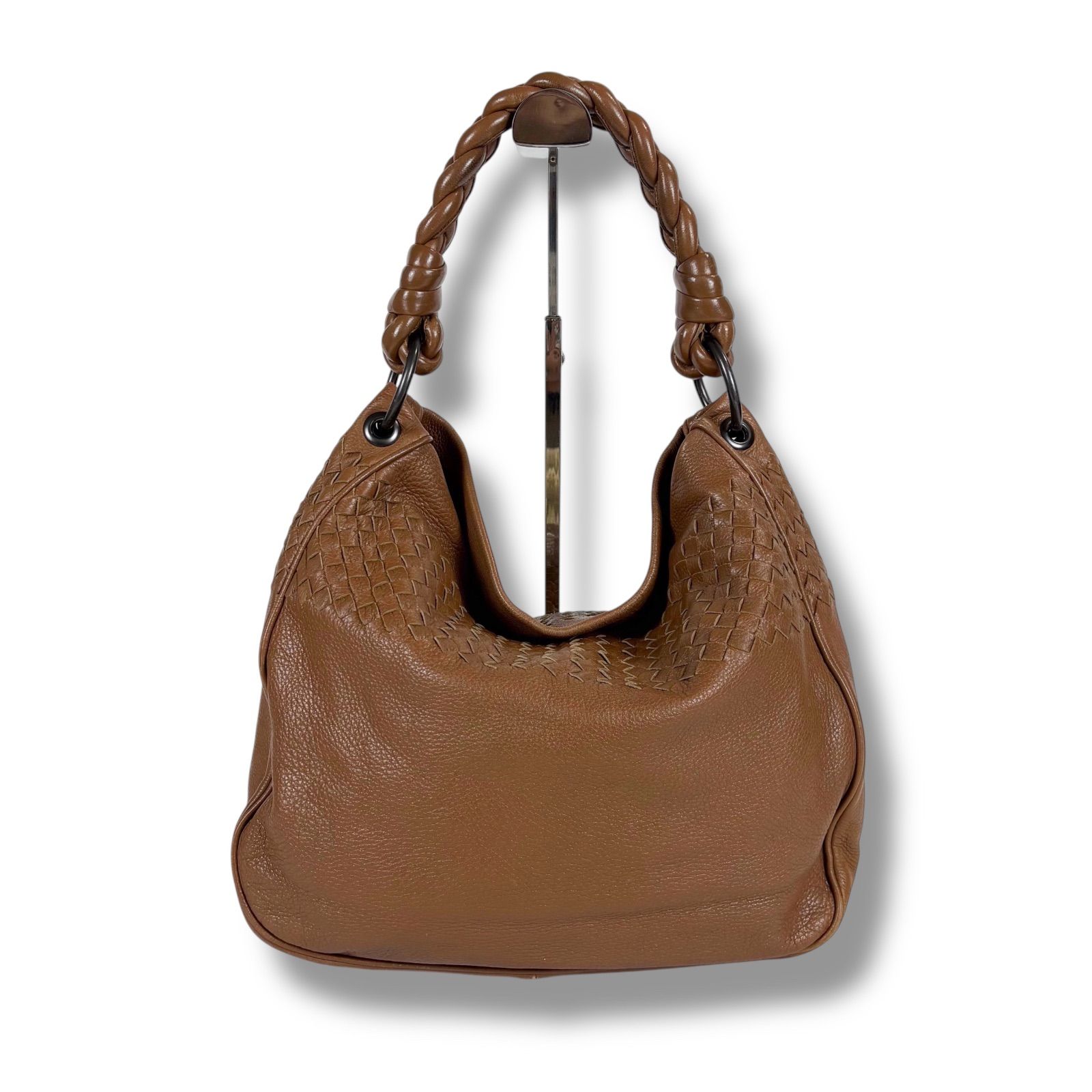 ボッテガヴェネタ ホーボー イントレチャート ワンショルダーバッグ ブラウン ボッテガヴェネタ BOTTEGA VENETA ワンショルダーバッグ イントレ