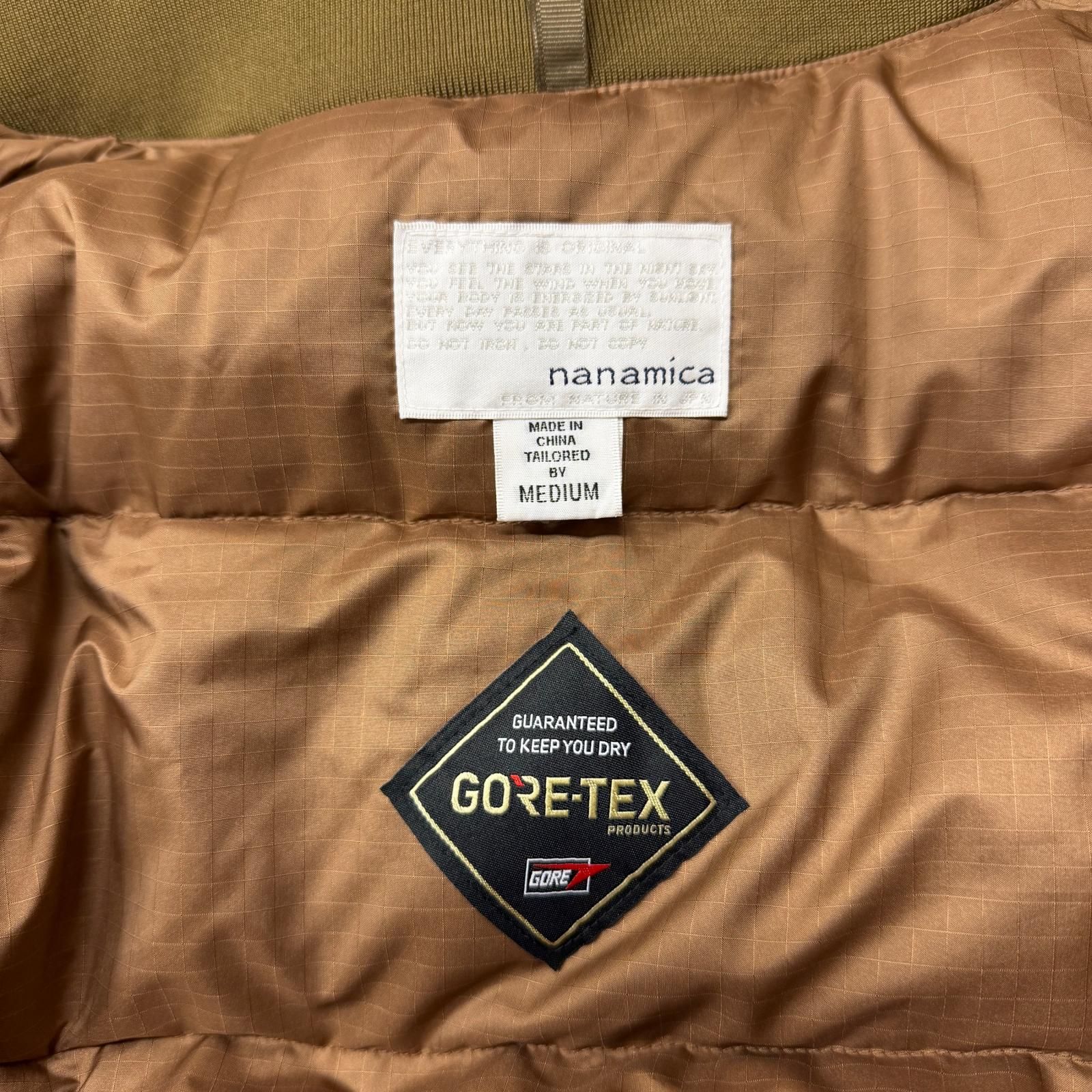 参考上代88000円 nanamica GORE-TEX short Down Jacket ゴアテックス 