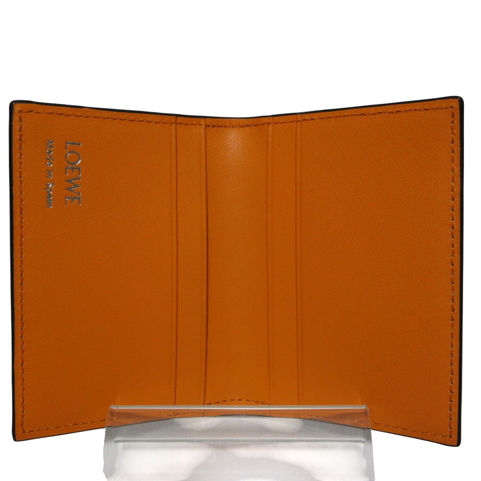 新品ロエベ カードケース名刺入れCEM1Q95X01レザー黒メンズ レディース